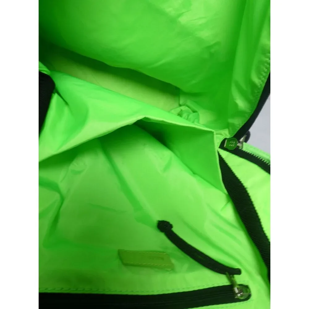 Balenciaga‎ Demna Gvasalia Green Canvas Graphic Print Backpack